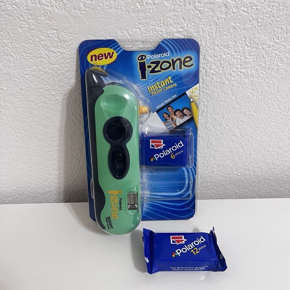 Polaroid I-Zone Instant Pocket Camera + Film 18 Photos 1998 UNTESTED & EXPIRED